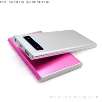 5000mah superb slim  power bank with touch screen